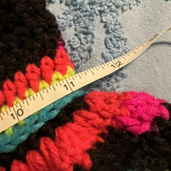 Adult Bucket Hat - New Handmade Neon and Black Toned - 8" Cap - 22"-27" Circumfe - Picture 4 of 5